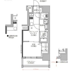 TENAS泉の物件間取画像